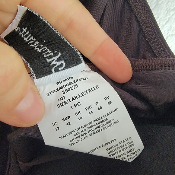 MiracleSuit One Piece Ruched With Built In Bra Support NWT Size 12 - Picture 5 of 8